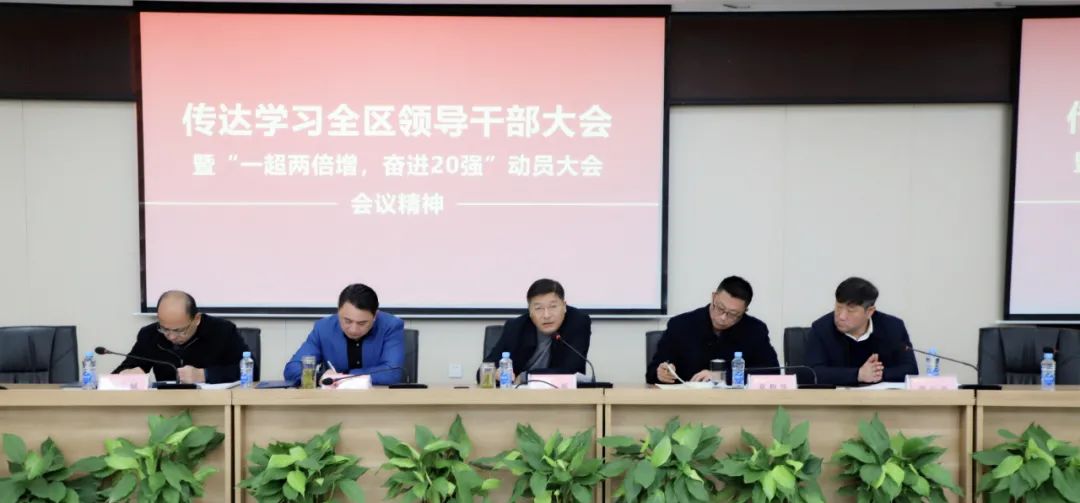 金开马博网页版_马博（中国）传达全区干部大会暨“一超两倍增，奋进20强”大会